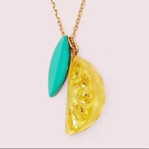 Kate Spade Lemon Slice Pendant Necklace